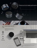 A10 Altifalante Bluetooth Mini Portátil com MIC Integrado & LED, Suporta Chamadas Mãos Livres & Cartão TF