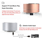 A10 Altifalante Bluetooth Mini Portátil com MIC Integrado & LED, Suporta Chamadas Mãos Livres & Cartão TF