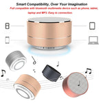 A10 Altifalante Bluetooth Mini Portátil com MIC Integrado & LED, Suporta Chamadas Mãos Livres & Cartão TF