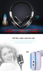 Zealot B19 Auscultadores Estéreo Bluetooth com Arco Dobrável e Ecrã para iPhone, Galaxy, Huawei, Xiaomi, LG, HTC e Outros Smartphones