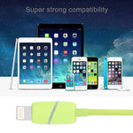 Cabo de Dados USB 8 Pinos 1m Estilo Caixa de Presente Circular com Indicador para iPhone, iPad