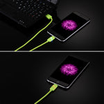 Cabo de Dados USB 8 Pinos 1m Estilo Caixa de Presente Circular com Indicador para iPhone, iPad