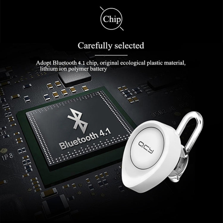 QCY J11 Auricular Bluetooth 4.1 Sem Fios Universal para Condução com Microfone para Telemóveis ou Outros Dispositivos Bluetooth, Distância Efetiva Bluetooth: 10M