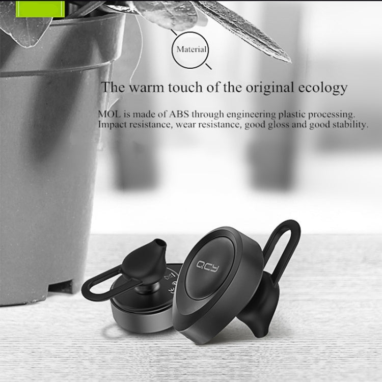 QCY J11 Auricular Bluetooth 4.1 Sem Fios Universal para Condução com Microfone para Telemóveis ou Outros Dispositivos Bluetooth, Distância Efetiva Bluetooth: 10M
