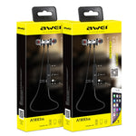 AWEI A980BL Auricular Bluetooth Desportivo Magnético Sem Fios com Controlo por Fio, Suporta Chamadas Mãos Livres