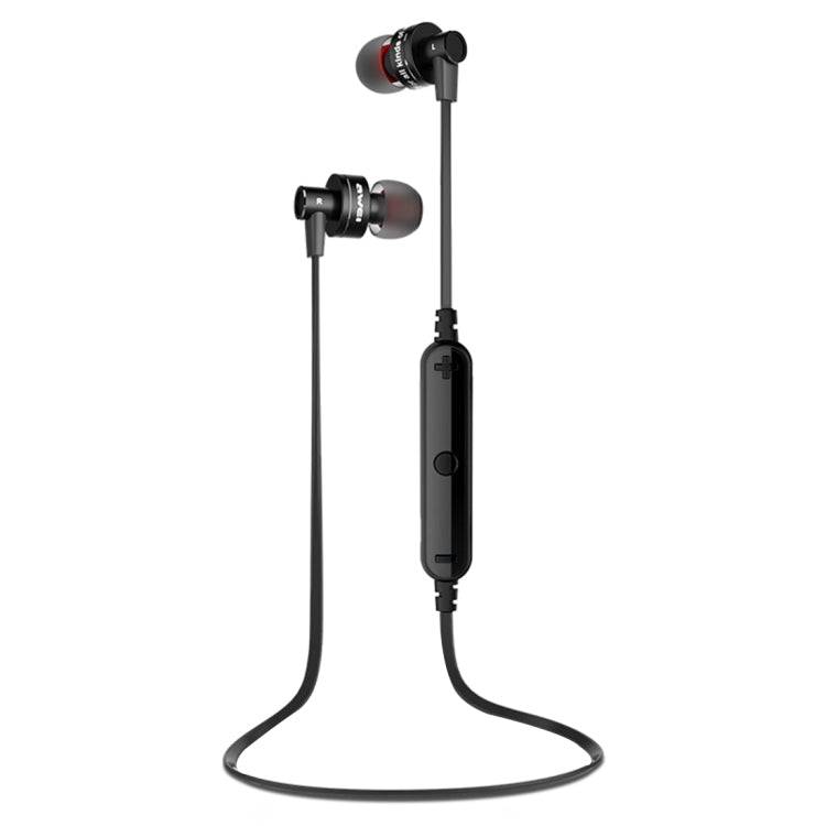 Auricular Estéreo Bluetooth Desportivo Sem Fios AWEI A990BL com Controlo por Fio + Microfone, Suporta Chamadas Handsfree