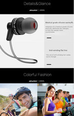 Auricular Estéreo Bluetooth Desportivo Sem Fios AWEI A990BL com Controlo por Fio + Microfone, Suporta Chamadas Handsfree