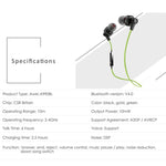 Auricular Estéreo Bluetooth Desportivo Sem Fios AWEI A990BL com Controlo por Fio + Microfone, Suporta Chamadas Handsfree