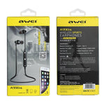 Auricular Estéreo Bluetooth Desportivo Sem Fios AWEI A990BL com Controlo por Fio + Microfone, Suporta Chamadas Handsfree