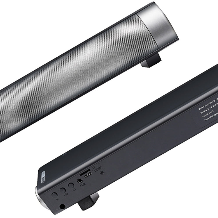 Soundbar LP-08 CE0152 Leitor USB MP3 2.1CH Altifalante Sound Bar Bluetooth Sem Fios com Comando à Distância, CE0152 Preto, CE0152 Dourado