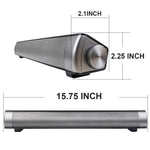 Soundbar LP-08 CE0152 Leitor USB MP3 2.1CH Altifalante Sound Bar Bluetooth Sem Fios com Comando à Distância, CE0152 Preto, CE0152 Dourado