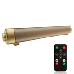 Soundbar LP-08 CE0152 Leitor USB MP3 2.1CH Altifalante Sound Bar Bluetooth Sem Fios com Comando à Distância, CE0152 Preto, CE0152 Dourado
