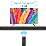 Soundbar LP-09 (CE0148) Coluna de som Bluetooth sem fios para home theater com comando à distância, CE0148 preto