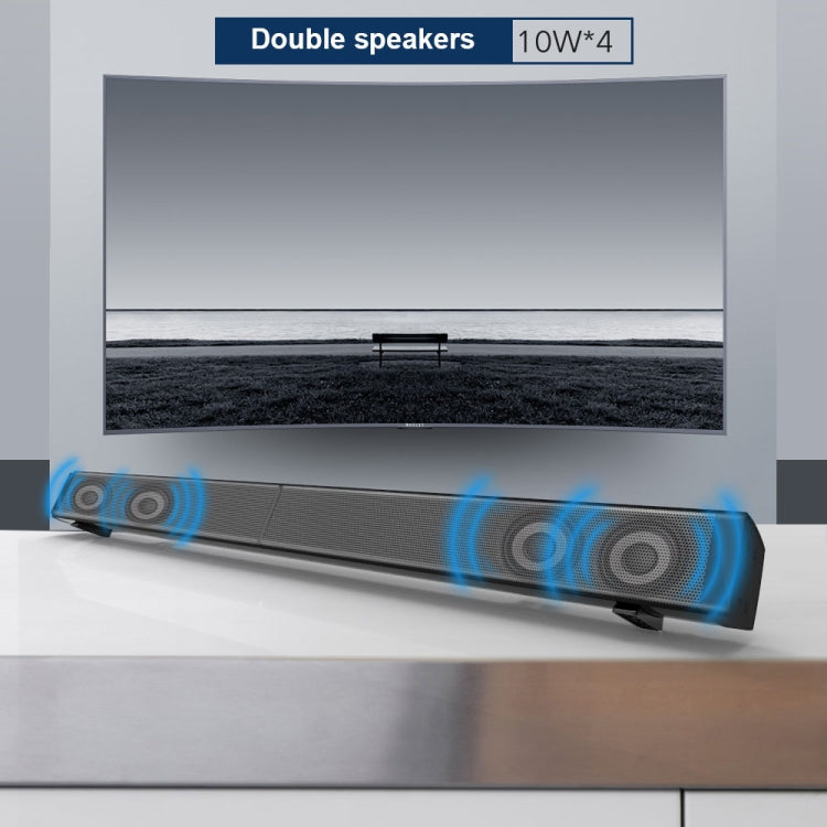 Soundbar LP-09 (CE0148) Coluna de som Bluetooth sem fios para home theater com comando à distância, CE0148 preto