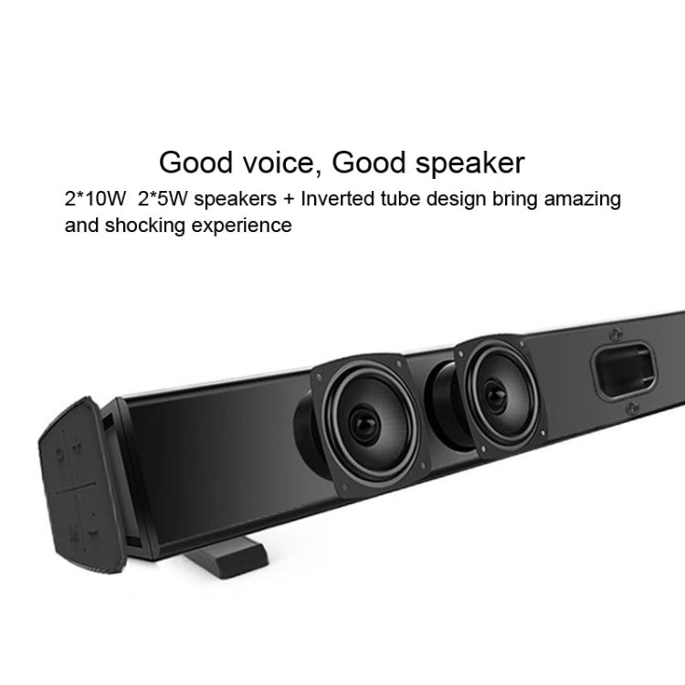 Soundbar LP-09 (CE0148) Coluna de som Bluetooth sem fios para home theater com comando à distância, CE0148 preto