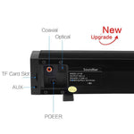 Soundbar LP-09 (CE0148) Coluna de som Bluetooth sem fios para home theater com comando à distância, CE0148 preto