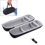 Caixa de Armazenamento com Zíper 2 em 1 em PU Rígido + Capa de Silicone Macia para Altifalante Bluetooth JBL Charge 3 com Alça de Ombro