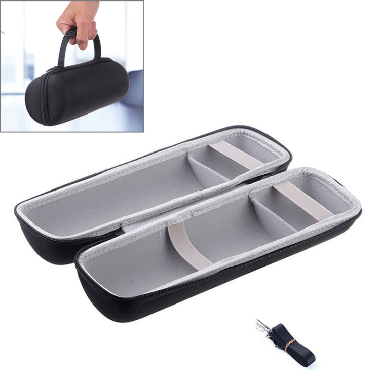 Caixa de Armazenamento com Zíper 2 em 1 em PU Rígido + Capa de Silicone Macia para Altifalante Bluetooth JBL Charge 3 com Alça de Ombro
