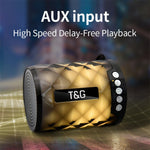 T&G TG155 Altifalante Bluetooth Mini Portátil Sem Fios Bluetooth 4.2 com Luzes Coloridas