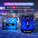 T&G TG155 Altifalante Bluetooth Mini Portátil Sem Fios Bluetooth 4.2 com Luzes Coloridas