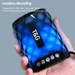 T&G TG155 Altifalante Bluetooth Mini Portátil Sem Fios Bluetooth 4.2 com Luzes Coloridas