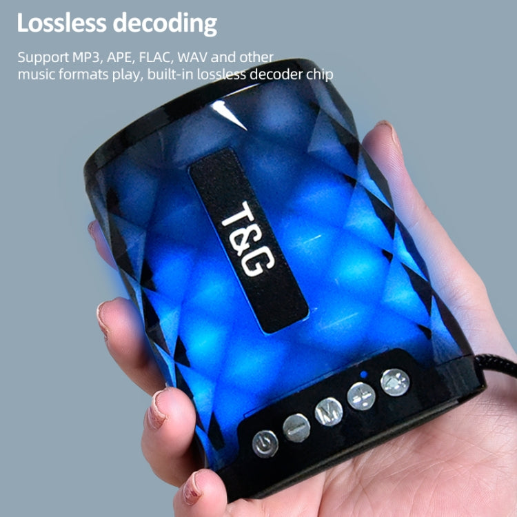 T&G TG155 Altifalante Bluetooth Mini Portátil Sem Fios Bluetooth 4.2 com Luzes Coloridas