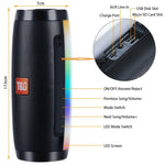 T&G TG157 Altifalante Bluetooth Mini Portátil Sem Fios Bluetooth 4.2 com Luzes Coloridas Melódicas
