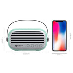 Coluna Bluetooth Estilosa para Casa NewRixing NR-3000 com Função de Chamadas Mãos Livres, Suporta Cartão TF & USB & FM & AUX