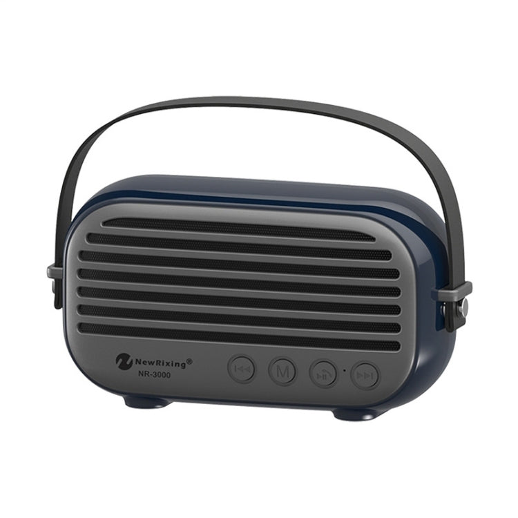 Coluna Bluetooth Estilosa para Casa NewRixing NR-3000 com Função de Chamadas Mãos Livres, Suporta Cartão TF & USB & FM & AUX