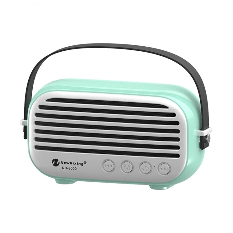 Coluna Bluetooth Estilosa para Casa NewRixing NR-3000 com Função de Chamadas Mãos Livres, Suporta Cartão TF & USB & FM & AUX