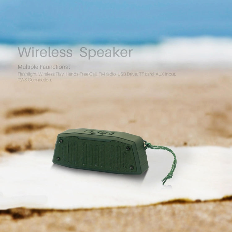 Coluna Bluetooth Portátil para Exterior NewRixing NR-4019 com Função de Chamadas Mãos Livres, Suporta Cartão TF & USB & FM & AUX