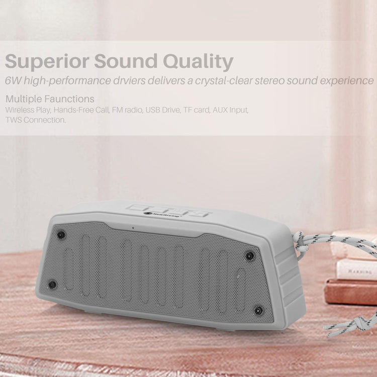 Coluna Bluetooth Portátil para Exterior NewRixing NR-4019 com Função de Chamadas Mãos Livres, Suporta Cartão TF & USB & FM & AUX