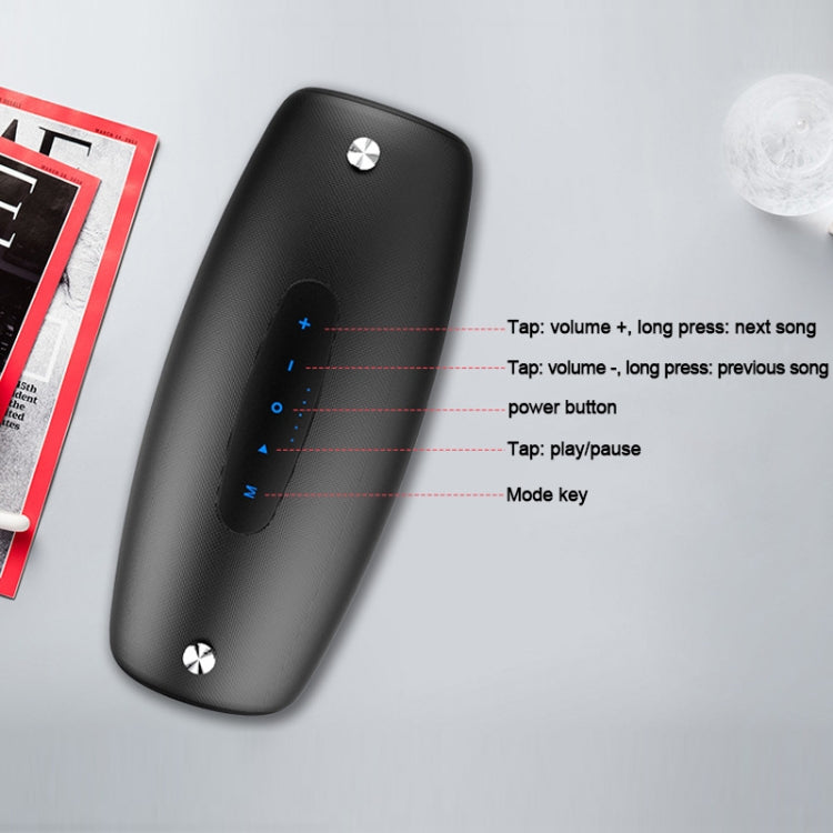 ZEALOT S27 Altifalante Bluetooth Sem Fios Multifuncional com Graves, Microfone Incorporado, Suporta Chamadas Bluetooth & AUX & Cartão TF & 1x93mm + 2x66mm Altifalantes, S27