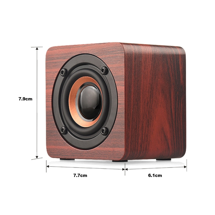 Q1 Altifalante Bluetooth Sem Fios Mega Bass Mini Portátil em Madeira