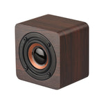 Q1 Altifalante Bluetooth Sem Fios Mega Bass Mini Portátil em Madeira