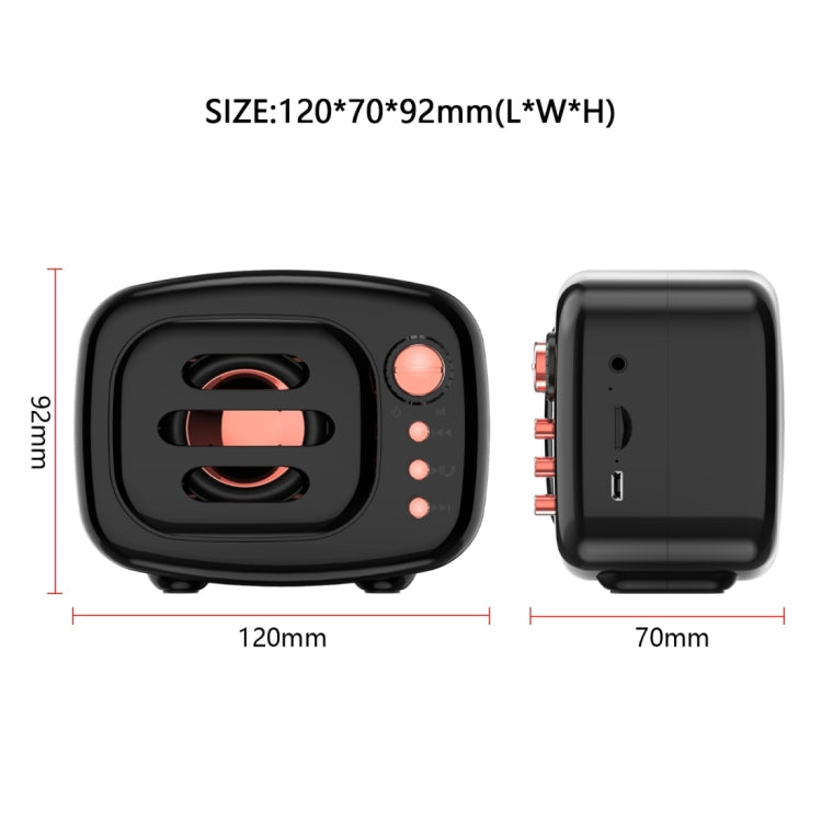 Coluna Bluetooth 5.0 Estilo Retro Sem Fios B11, Suporta Chamadas Mãos Livres & Cartão TF de 32GB & Entrada de Áudio 3,5mm
