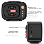 Coluna Bluetooth 5.0 Estilo Retro Sem Fios B11, Suporta Chamadas Mãos Livres & Cartão TF de 32GB & Entrada de Áudio 3,5mm