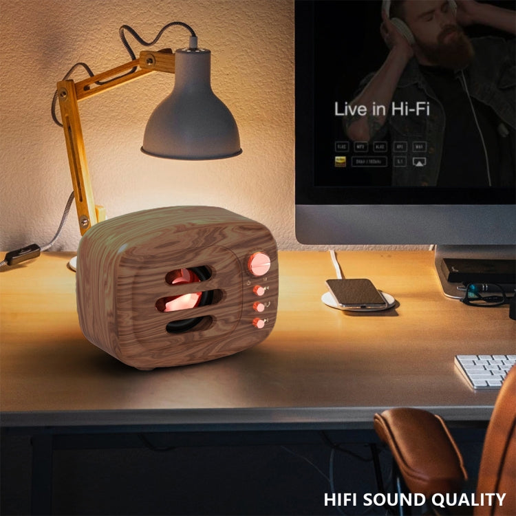 Coluna Bluetooth 5.0 Estilo Retro Sem Fios B11, Suporta Chamadas Mãos Livres & Cartão TF de 32GB & Entrada de Áudio 3,5mm