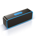 SC211 Altifalante Subwoofer Portátil Bluetooth Sem Fios Bluetooth 5.0, Suporta Cartão TF & Disco U & AUX 3.5mm