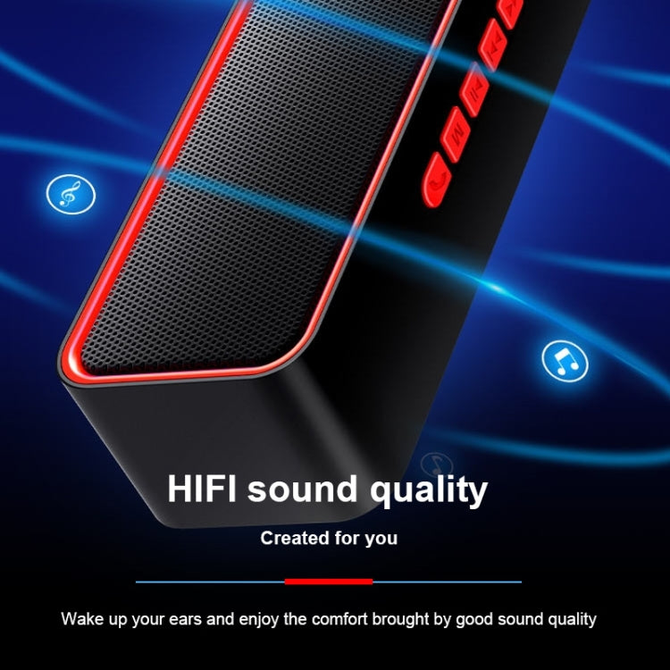 SC211 Altifalante Subwoofer Portátil Bluetooth Sem Fios Bluetooth 5.0, Suporta Cartão TF & Disco U & AUX 3.5mm