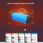 Coluna Bluetooth Sem Fios ZEALOT A1 Multifuncional com Graves, Microfone Integrado, Suporte para Chamadas Bluetooth, AUX, Cartão TF e Luzes LED