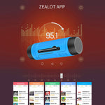 Coluna Bluetooth Sem Fios ZEALOT A2 Multifuncional com Graves, Microfone Integrado, Suporte para Chamadas Bluetooth, AUX, Cartão TF e Luzes LED