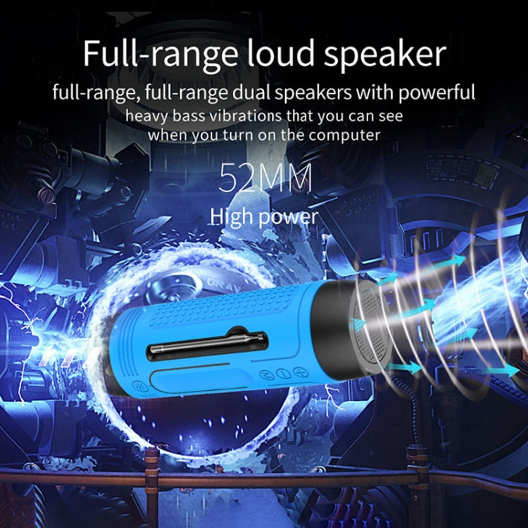 Coluna Bluetooth Sem Fios ZEALOT A2 Multifuncional com Graves, Microfone Integrado, Suporte para Chamadas Bluetooth, AUX, Cartão TF e Luzes LED