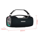 Coluna Bluetooth Portátil HOPESTAR A6X TWS para Exterior com Luzes Coloridas de Música, Suporte para Power Bank, Chamadas Mãos Livres, Disco U, Cartão TF e AUX 3.5mm, A6X Preto, A6X Verde