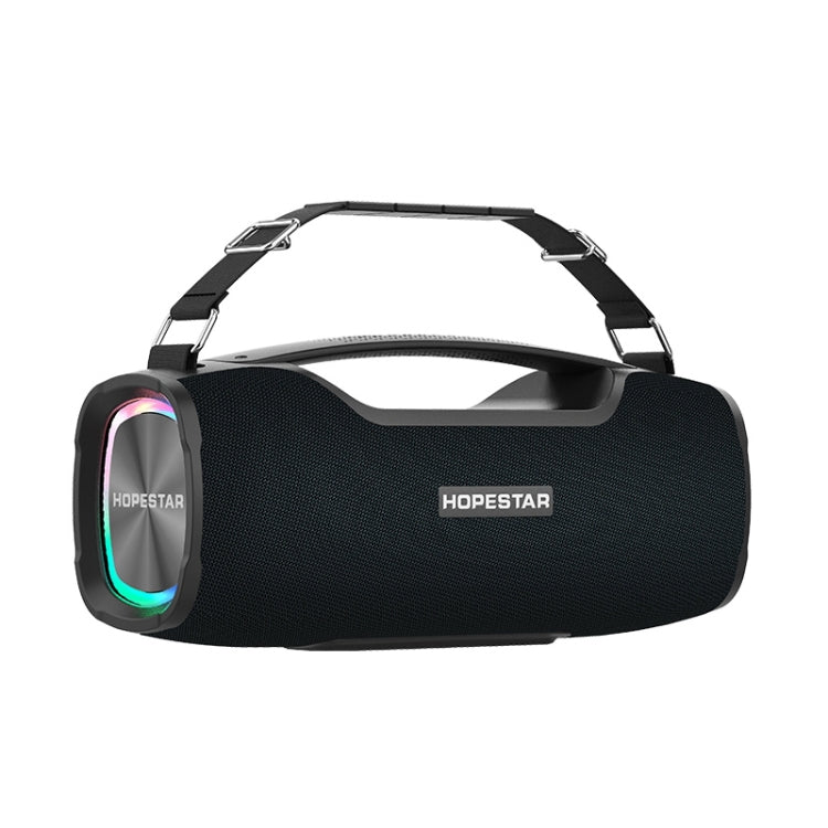 Coluna Bluetooth Portátil HOPESTAR A6X TWS para Exterior com Luzes Coloridas de Música, Suporte para Power Bank, Chamadas Mãos Livres, Disco U, Cartão TF e AUX 3.5mm, A6X Preto, A6X Verde