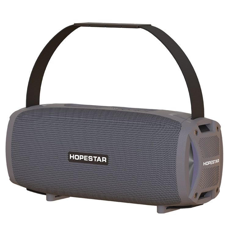 Coluna Bluetooth Portátil HOPESTAR H24 Pro TWS para Exterior, Resistente à Água, Textura Têxtil com Luz Rítmica, Suporte para Chamadas Mãos Livres, Disco U, Cartão TF, AUX 3.5mm e FM, H24 Pro Preto, H24 Pro Cinzento, H24 Pro Azul, H24 Pro Vermelho