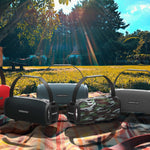 Coluna Bluetooth Portátil HOPESTAR H24 Pro TWS para Exterior, Resistente à Água, Textura Têxtil com Luz Rítmica, Suporte para Chamadas Mãos Livres, Disco U, Cartão TF, AUX 3.5mm e FM, H24 Pro Preto, H24 Pro Cinzento, H24 Pro Azul, H24 Pro Vermelho