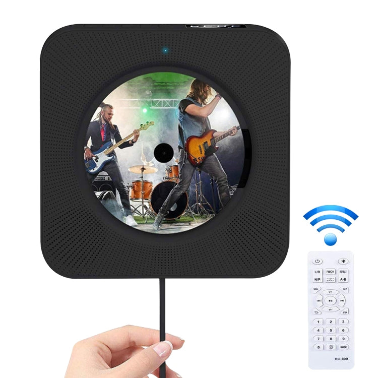 Coluna Bluetooth portátil de segunda geração com ecrã digital e leitor de CD com comando à distância, ecrã digital