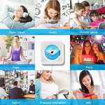Coluna Bluetooth portátil de segunda geração com ecrã digital e leitor de CD com comando à distância, ecrã digital