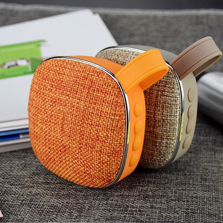 Coluna Bluetooth Mini Portátil Quadrada com Textura de Tecido X25new, Suporte para Chamadas Mãos Livres, Cartão TF e AUX, X25new Laranja, X25new Verde, X25new Cinzento, X25new Azul